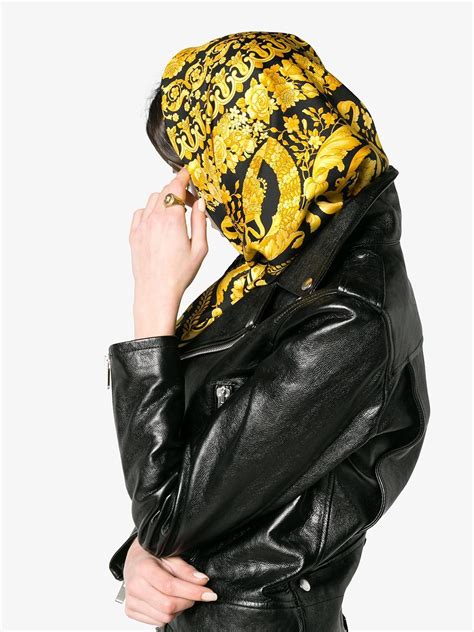 versace scarf real or fake|farfetch versace scarves.